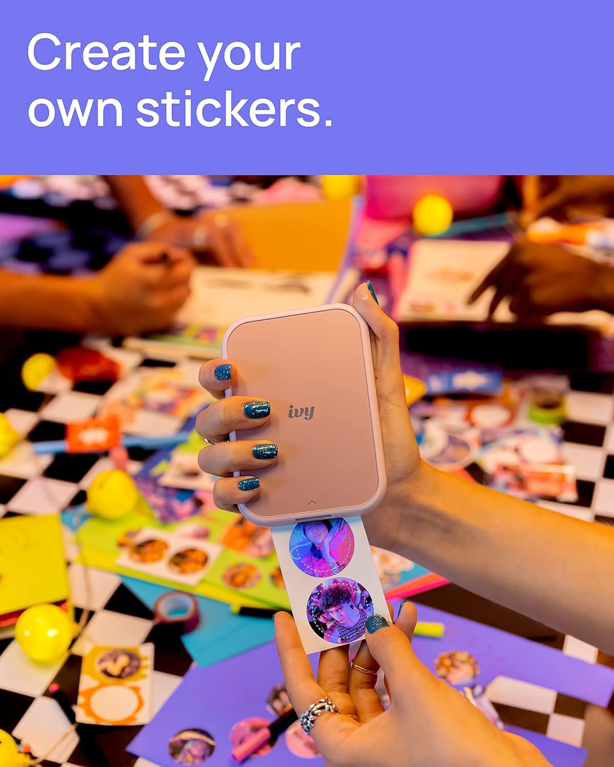 Canon Ivy 2™ Mini Photo Printer – Bluetooth, Pocket-Sized, Instant Prints