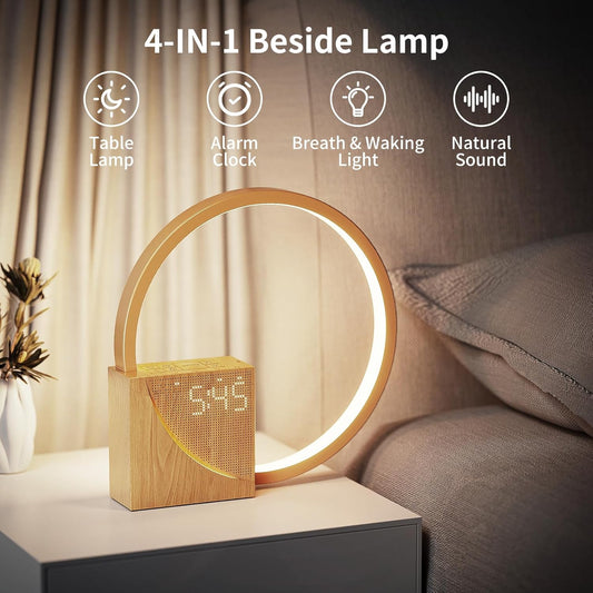 LumiGlow™ 4-in-1 Bedside Lamp