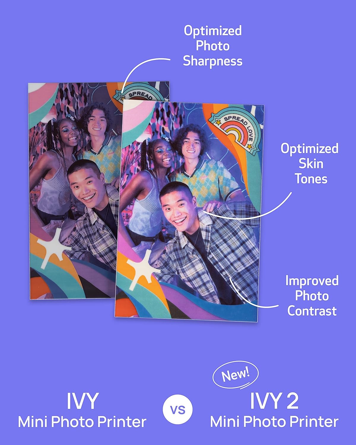 Canon Ivy 2™ Mini Photo Printer – Bluetooth, Pocket-Sized, Instant Prints