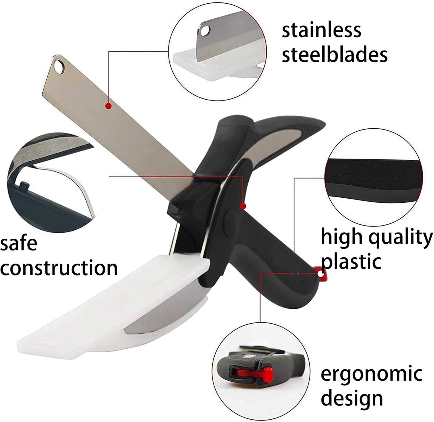 SmartCutter™ 2-in-1 Stainless Steel Kitchen Scissors
